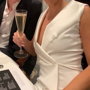 White Chiara Boni knee length dress